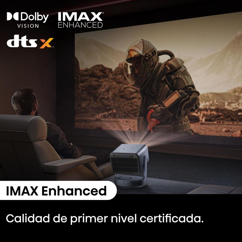 MINI PROYECTOR LÁSER TRICHROMA 4K VIDAA CON SUBWOOFER INTEGRADO C2ULTRA